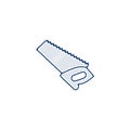 Saw line icon. saw linear hand drawn pen style line icon Royalty Free Stock Photo