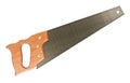 Saw with the wooden handle Royalty Free Stock Photo