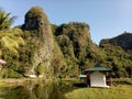 Sawah hill rammang rammang tourism