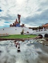 Sawan park and the dragon landmark, main public space of Nakhonsawan province, centre of Thailand