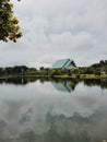 Sawan park, view of the lake and Landmark of public park, Nakhonsawan, Thailand