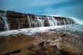 Ocean wave at Karang Teraje Sawarna Beach Bayah Banten West Java Indonesia