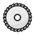 Sawblade vector icon.Color vector icon isolated on white background sawblade