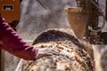 Sawmill Cutting Log Royalty Free Stock Photo