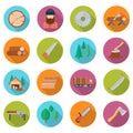 Sawmill icon set