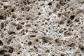 Sawn Armenian tuff, travertine. The porous surface of the stone with large recesses. Tuff Stone Sawn Cut Callibrated Royalty Free Stock Photo