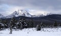 Sawtooth Mountain Range Deep Winter Landscape Idaho National Rec Royalty Free Stock Photo