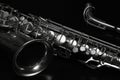 Sax on black Royalty Free Stock Photo