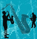 Sax Grunge Background