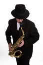 Sax Player 2 Royalty Free Stock Photo