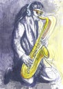 Sax player