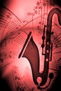 SaxMusic Royalty Free Stock Photo