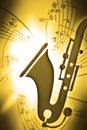 SaxMusic Royalty Free Stock Photo