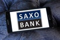 Saxo Bank logo Royalty Free Stock Photo