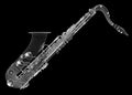 Saxofon tumbado Royalty Free Stock Photo