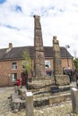 The Saxon Crosses on the Market Square of Sandbach