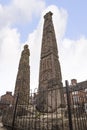 The Saxon Crosses on the Market Square of Sandbach