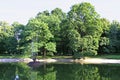 Saxon Garden - public park in the city center of Warsaw, Poland Royalty Free Stock Photo