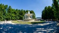 Saxon Garden, Warsaw, view of the fountain Royalty Free Stock Photo