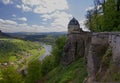 Saxon Switzerland, Koenigstein fortress view, Germany Royalty Free Stock Photo