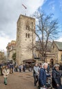 The Saxon Tower and St Michael at the North Gate in Cornmarket street, Oxford, Oxfordshire, UK