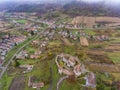 Saxon walled church in Transylvania, Romania. Alma Vii village. Royalty Free Stock Photo