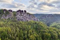 Saxonian Swiss Rock Formation near Dresden