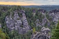 Saxonian Swiss Rock Formation near Dresden