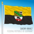 Saxony Anhalt lander flag, federal state of Germany, europe