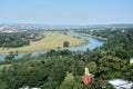 Saxony landscape and Dresden city Royalty Free Stock Photo