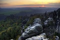 Saxony Switzerland park Royalty Free Stock Photo