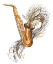 Saxophone Royalty Free Stock Photo
