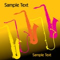 Saxophone Background Royalty Free Stock Photo