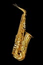 Saxophone on Black