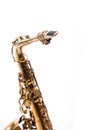 Saxophone - Golden alto saxophone Royalty Free Stock Photo