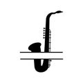 Saxophone icon vector. Sax illustration sign. Music symbol. jazz logo. Royalty Free Stock Photo