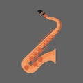 Saxophone Icon Wind Music Instrument Concept Royalty Free Stock Photo