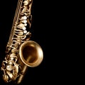 Saxophone isolated Royalty Free Stock Photo