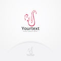 Saxophone logo design