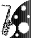 Saxophone. Musical background
