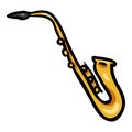 Saxophone Musical Instrument Doodle Icon