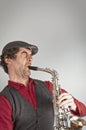 Saxophone Musician Royalty Free Stock Photo