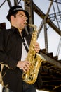 Saxophone Player Royalty Free Stock Photo