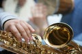 Saxophone player Royalty Free Stock Photo