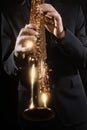 Saxophone soprano Royalty Free Stock Photo