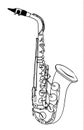 Saxophone sketch