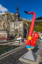 Saxophone statue in Dinant - Belgium