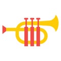 saxophone, trombone Color Vector icon which can be easily modified or edit Royalty Free Stock Photo