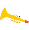 Saxophone, trumpet Vector Icon that can be easily modified or edit Royalty Free Stock Photo