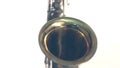 Saxophone on a white background, rotation, loop